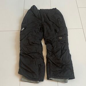 RIPZONE insulated Black Snow Pants 8 fleece lined